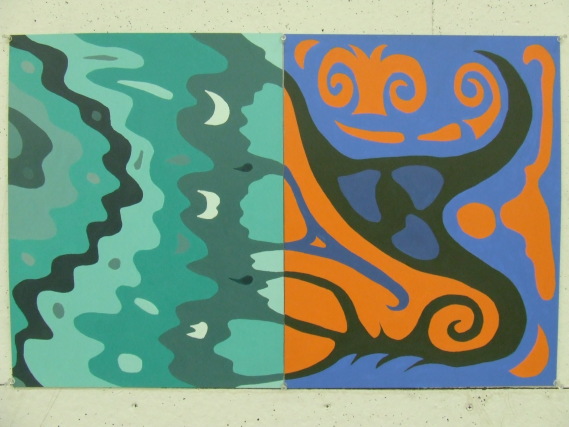 A photo of a diptych